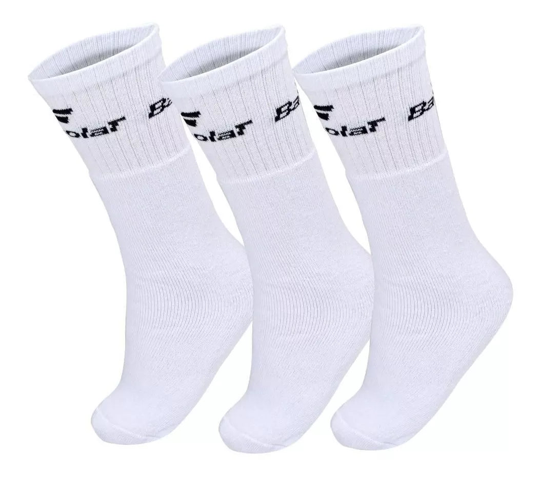 3 Pares de Meia Babolat Basic - Branca